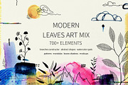 Modern graphic elements. Art leaves, an Object Graphic by white angel arts (Thumbnail 1 of 19)