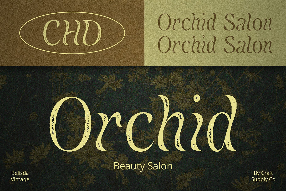 Belisda Vintage, a Sans Serif Font by Craft Supply Co. (Photo 3 of 8)