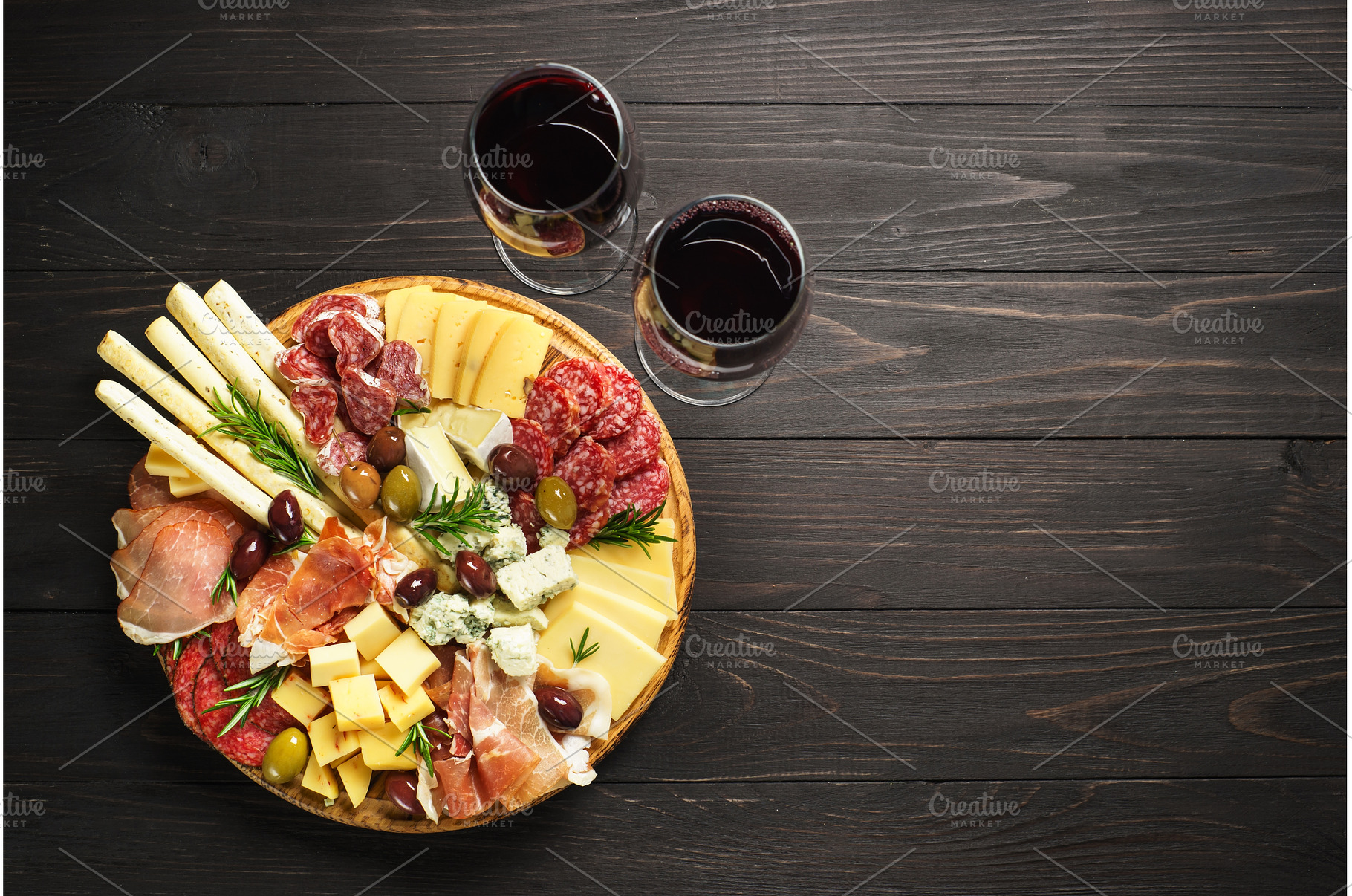 Antipasto platter with jamon, a Food & Drink Photo by Nadia-nb
