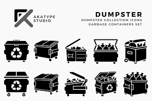 Dumpster Collection, a Solid Icon by Akatype Studio
