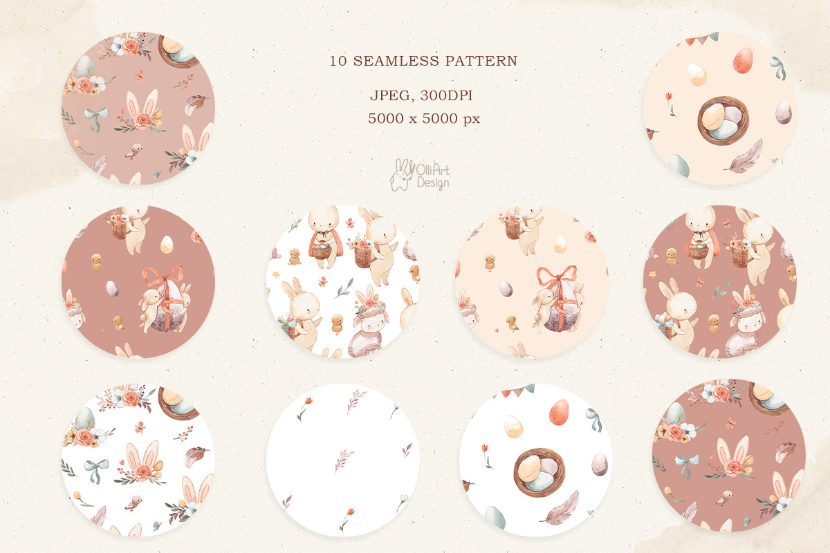 EASTER. Watercolor clipart, an Animal Illustration by OlliArtDesign (Photo 6 of 7)