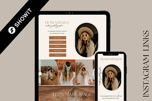 Instagram Showit Template