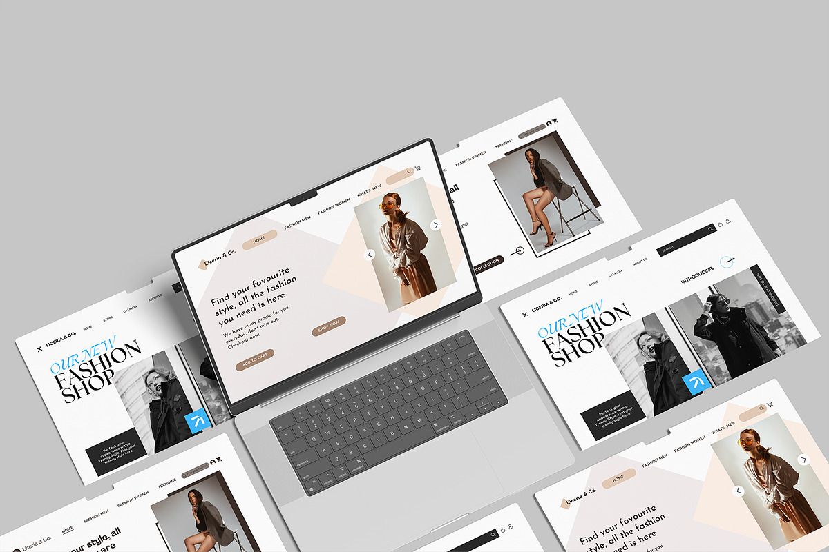 Laptop Screen Presentation Mockup, a Device Mockup by lamorastudio (Photo 8 of 11)