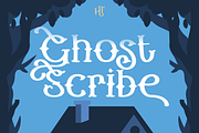 Ghost Scribe: Eerie Handwritten Font, a Handwritten Font by Helotype (Thumbnail 1 of 8)