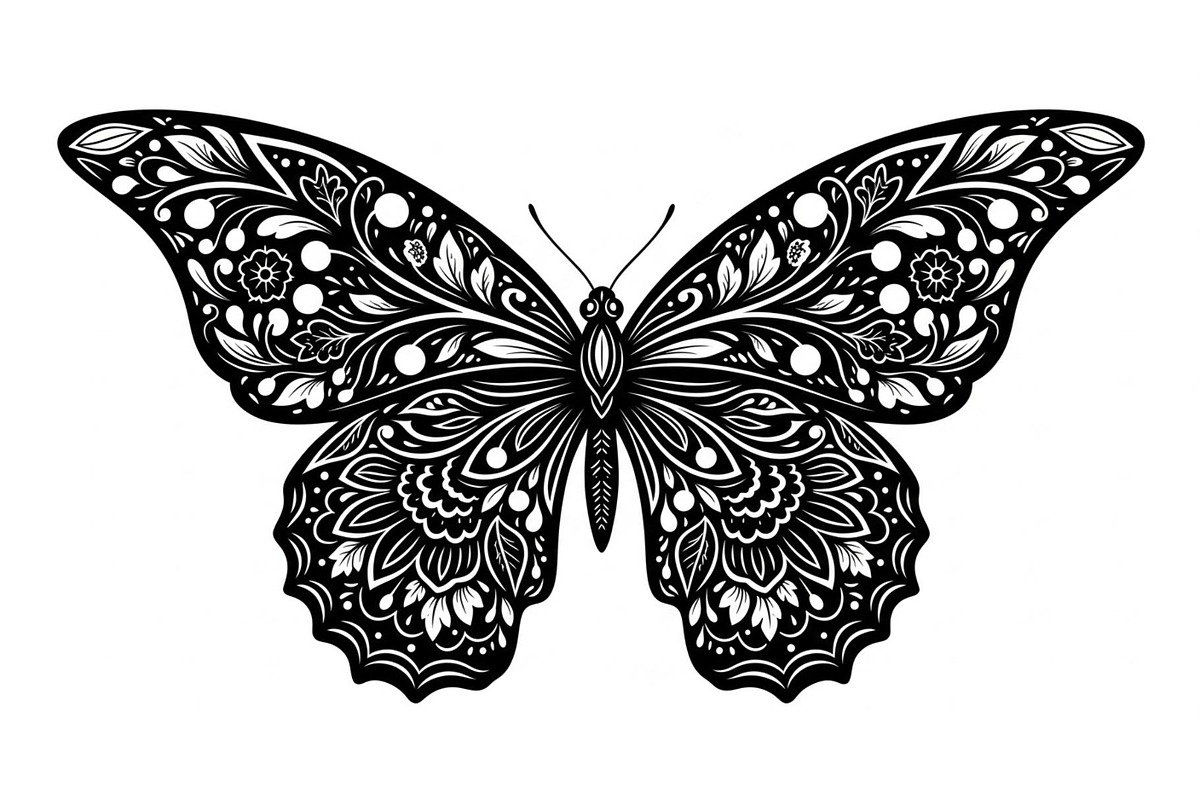 Butterfly Silhouette SVG Bundle, an Illustration by Gaye Art (Photo 17 of 31)