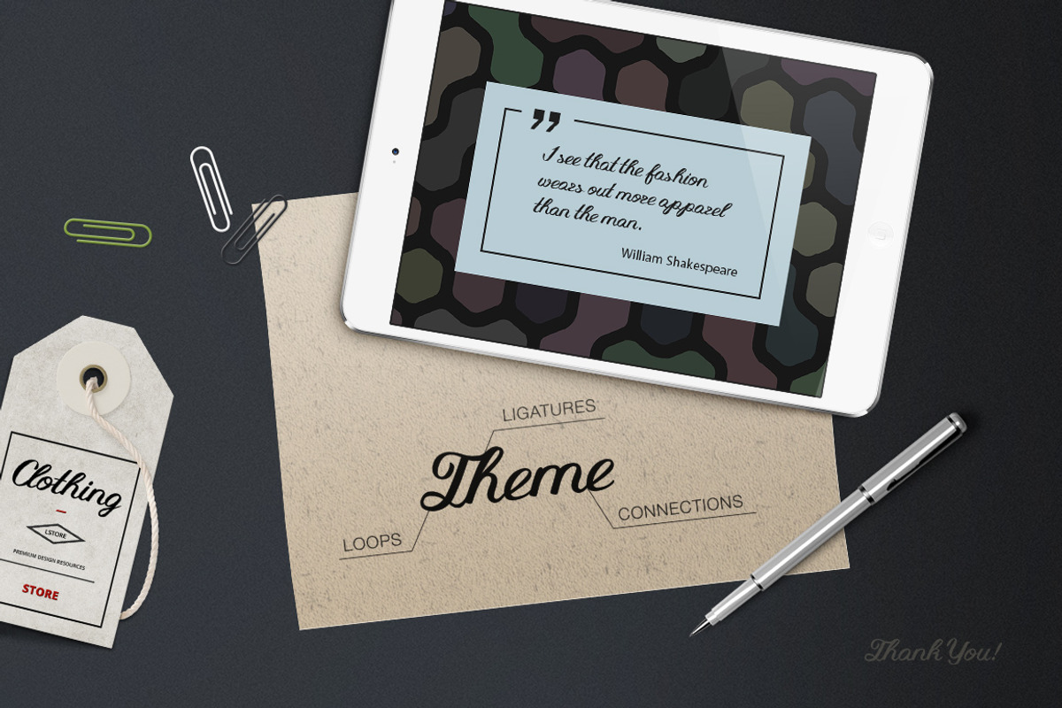Article Typeface Script preview 3