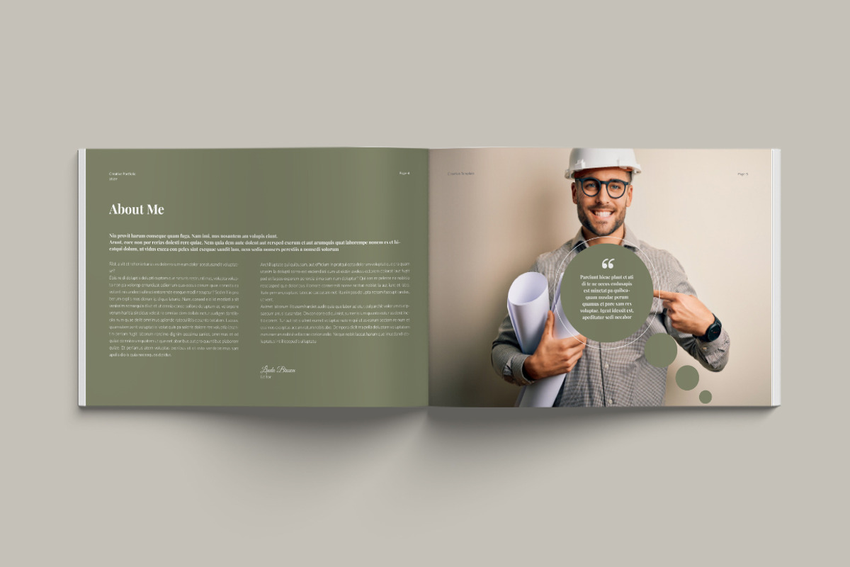 Interior Portfolio Landscape, a Brochure Template by Pixelpick (Photo 3 of 9)