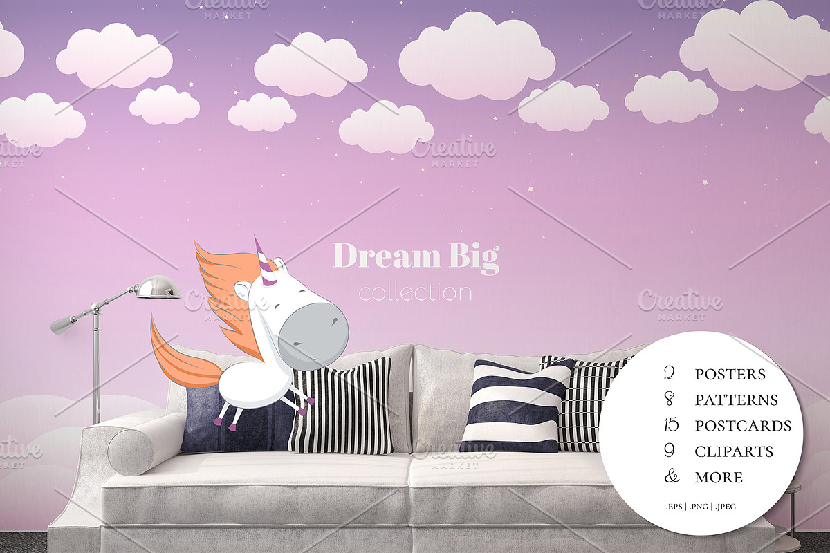 Dream Big Collection, a Wallpaper Graphic by NKTN graphics (Photo 1 of 11)