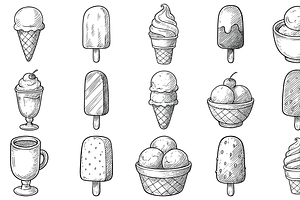 Ice Cream Dessert Set