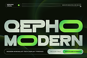 Qepho Modern - Sans Serif Logo Font, a Sans Serif Font by Nirmana Visual (Thumbnail 1 of 12)