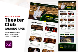 Theatre Club Website Template