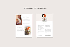 Canva Minimal Cookbook Template