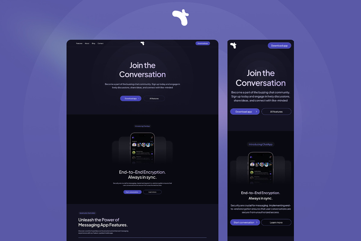 Wave Framer Mobile App Template, a Landing Page Template by Ali Çorak (Photo 1 of 3)