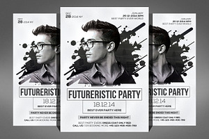 Club DJ Flyer PSD Template