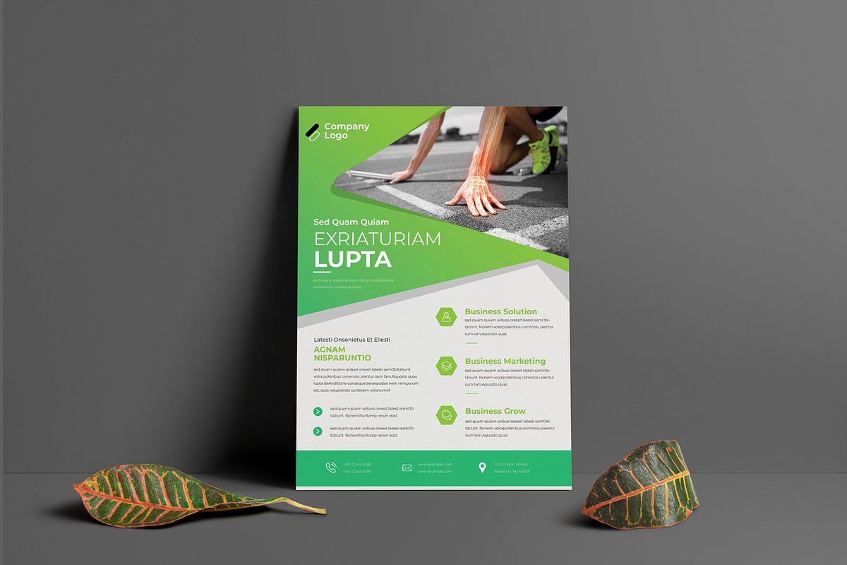 Clean Business Flyer Template, a Flyer Template by evgenystudio