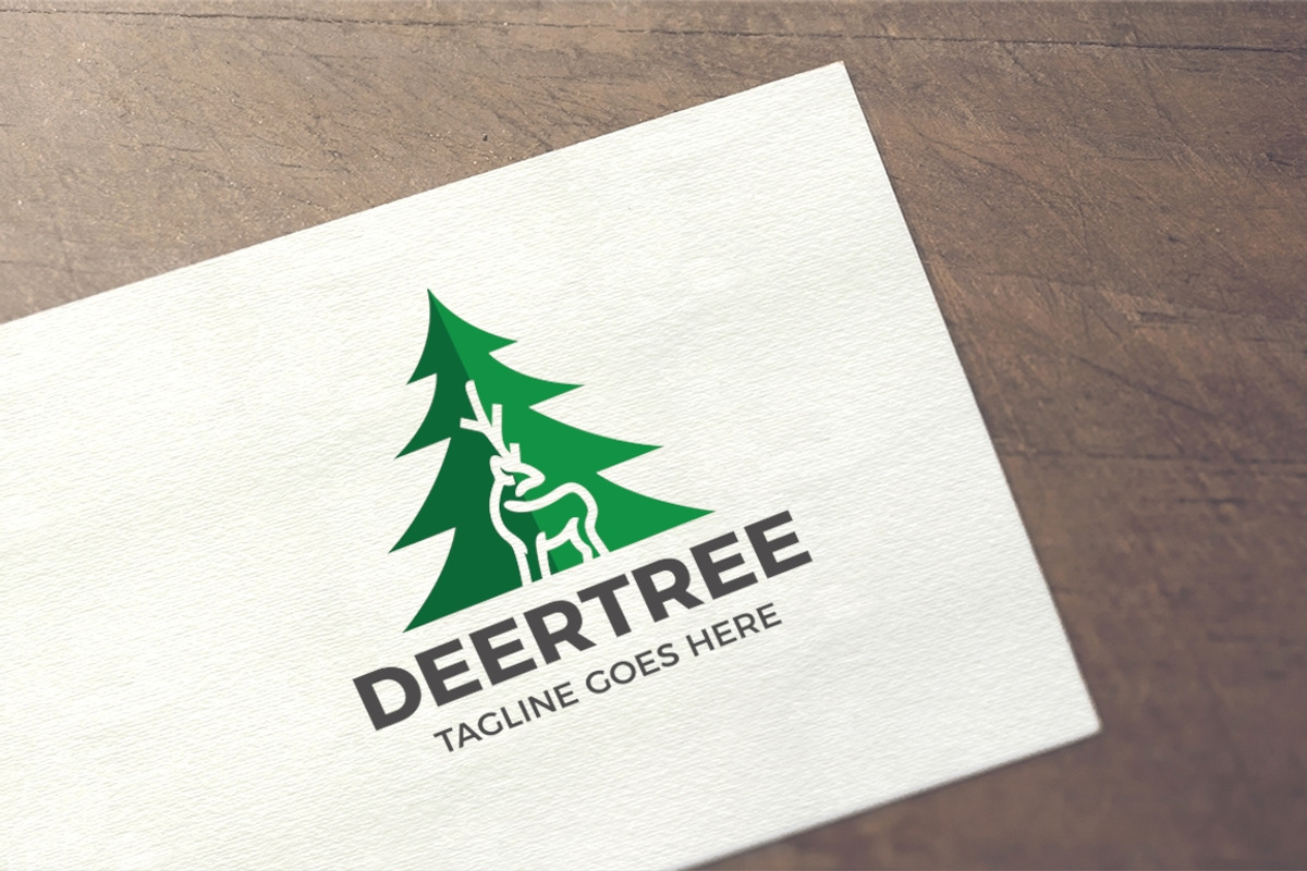 Deer Tree Logo, a Branding & Logo Template by Design_Planet