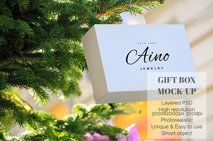 Gift Box Mockup