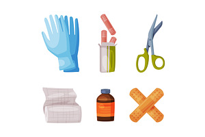 Medical Care and Treatment with, an Object Illustration by TopVectors
