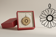Daisy Flower Dangle Earring, an Illustration by Amazin_art (Thumbnail 4 of 5)