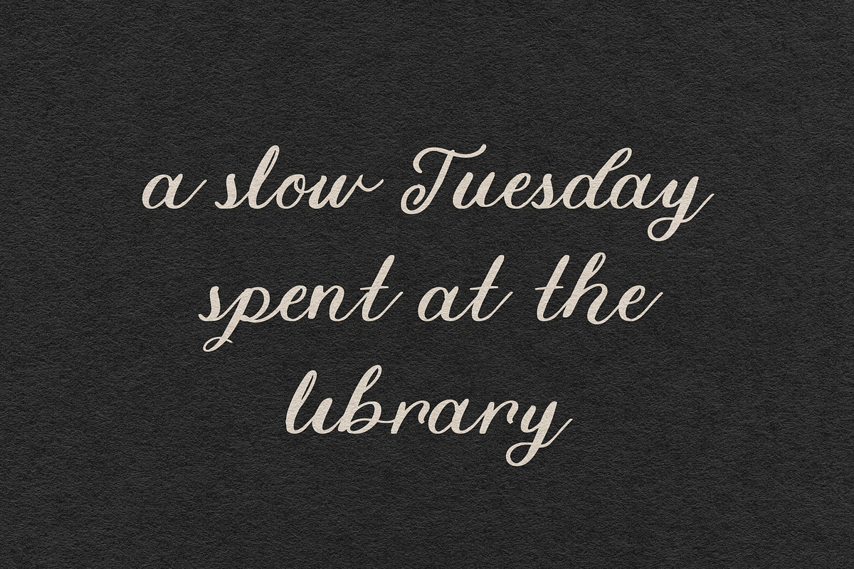 MIDNIGHT ATELIER by Natasha Reddy, a Script Font by Natasha Reddy Studio (Photo 4 of 8)