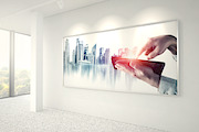 Office Wall Decoration Mockup Set, a Print Template by McLittle Stock (Thumbnail 5 of 10)