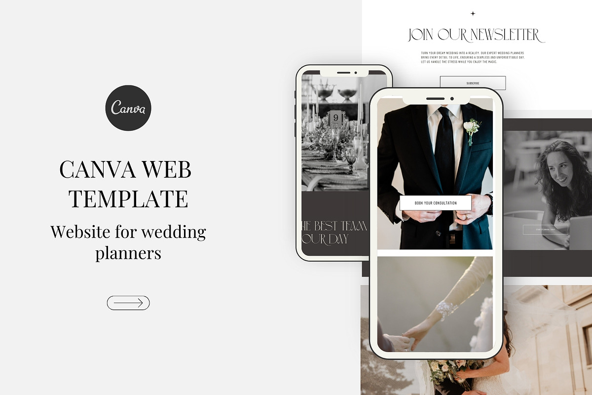 Canva Web Template NUVELLE, a Landing Page Template by AS Studio (Photo 1 of 5)