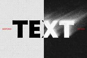 Dissolving Grainy Text Effect, a Layer Style Add-On by dokudokunomi (Thumbnail 2 of 4)