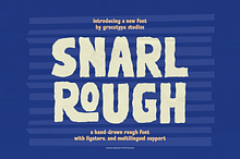 Snarl Rough | Hand Drawn Rough Font