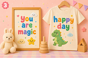 Puff Parade - Modern Kids Font, a Handwritten Font by overlaytemplates (Thumbnail 3 of 5)