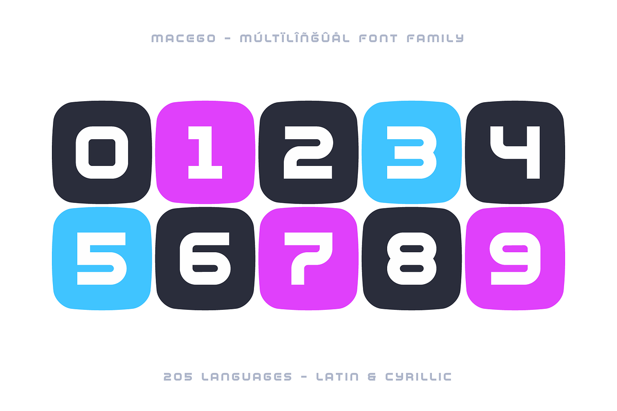 Macego - Geometric Typeface, a Sans Serif Font by alpercakici (Photo 19 of 22)