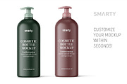 Matte pump bottle mockup, a Packaging Mockup by Smarty Mockups (Thumbnail 3 of 5)