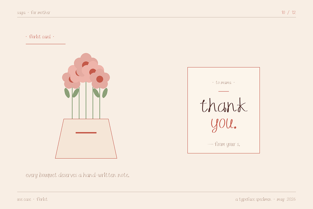 Saya — A Script for Tender Moments, a Handwritten Font by Lettra Studio (Photo 16 of 19)