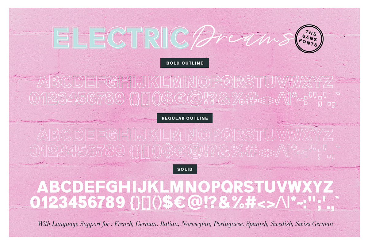 Electric Dreams Font Duo, a Sans Serif Font by Nicky Laatz (Photo 22 of 22)