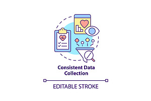 Consistent Data Collection Svg Icon