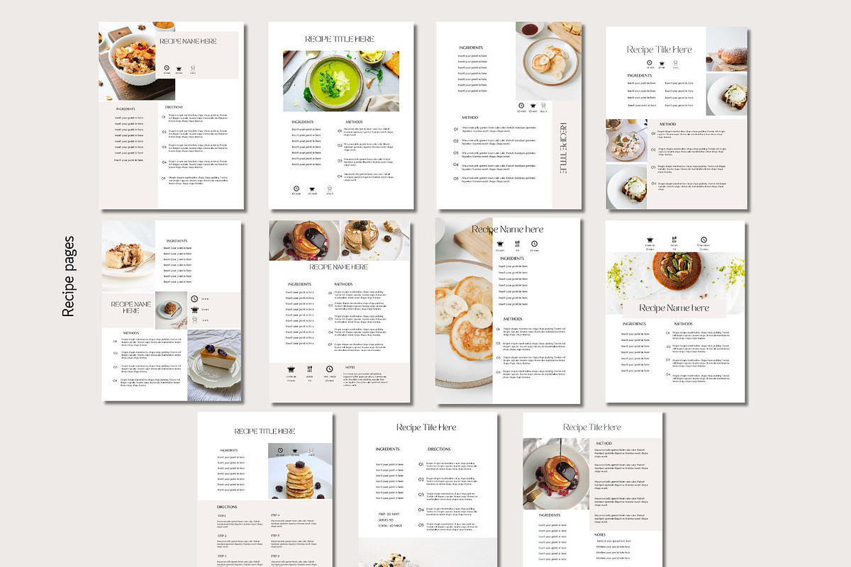 Nutrition Recipe Template Bundle, a Magazine Template by Deepa Template Studio (Photo 24 of 25)