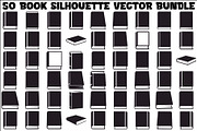Book Silhouette Vector Bundle, an Illustration by Gaye Art (Thumbnail 1 of 51)