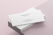 Neutral Business Cards, a Business Card Template by Cassandra Cappello (Thumbnail 1 of 3)