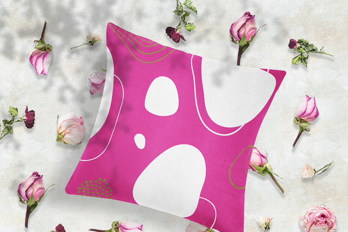 Pillows vol.4: with floral elements, a Print Template by Mocca Mockups Store (Photo 19 of 29)