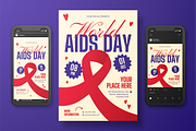 World AIDS Day Flyer Set, a Flyer Template by Annora Studio (Thumbnail 3 of 6)