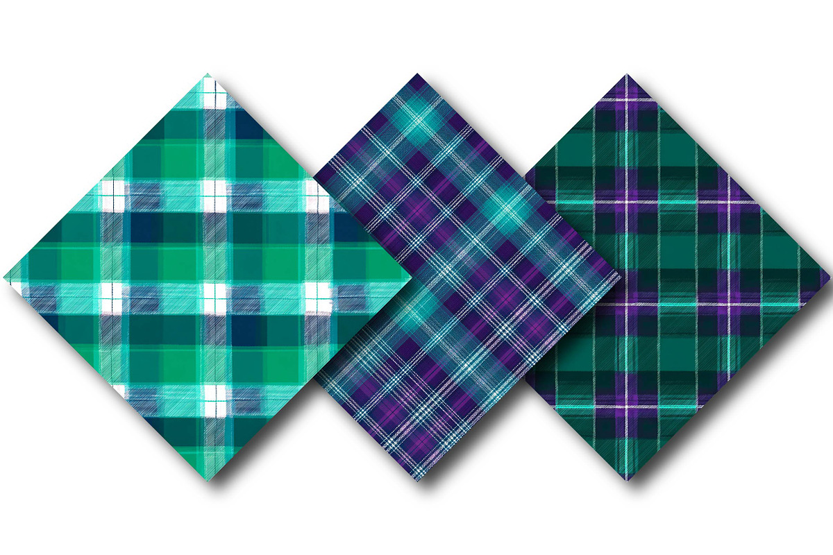 Mermaid Plaid - Seamless Pattern, an Icon by DreamPrint404 (Photo 4 of 5)