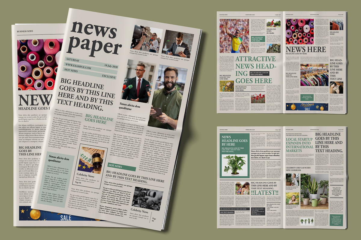 Clean Newspaper Template