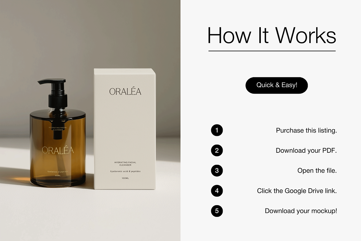Premium Cosmetic Bottle Mockup, a Packaging Mockup by Digital Asset Co (Photo 4 of 4)