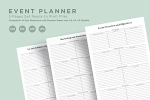 Event Planner Pages Set V-10