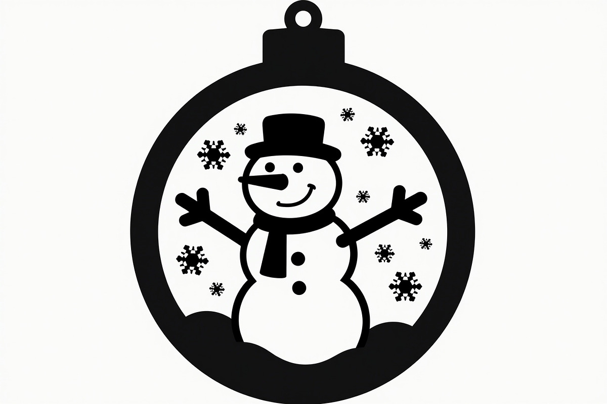 Christmas Ornament Laser Cut Design, a Graphic by balal (Photo 9 of 16)