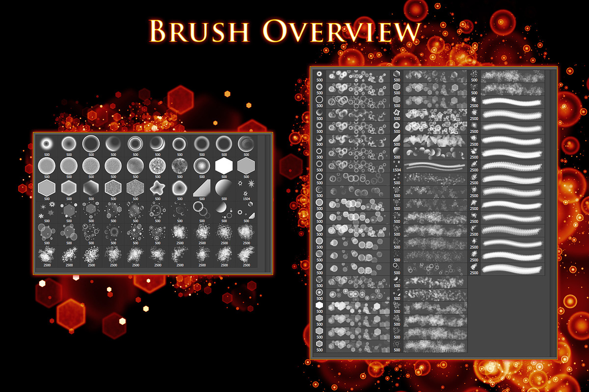 60 Bokeh Brushes & PNGs, a Brush Add-On by xresch (Photo 2 of 14)