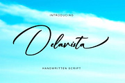 Delavista, a Script Font by Gatype (Thumbnail 1 of 8)