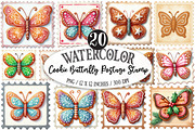 Gingerbread Cookie Butterfly Postage, an Illustration by Designking (Thumbnail 1 of 5)