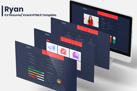 Ryan-CV Resume/ Vcard HTML5 Template