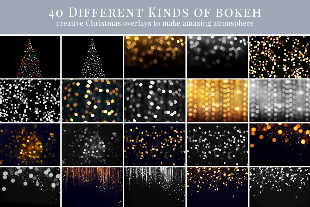 Christmas Bokeh photo overlays, an Object Graphic by BrownLeopard (Photo 2 of 8)