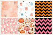 Cute Halloween Themed Digital Papers, an Illustration by Libby Wishes (Thumbnail 4 of 6)